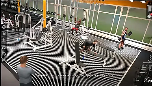 Tunduklah pada penis besar di gym pria.