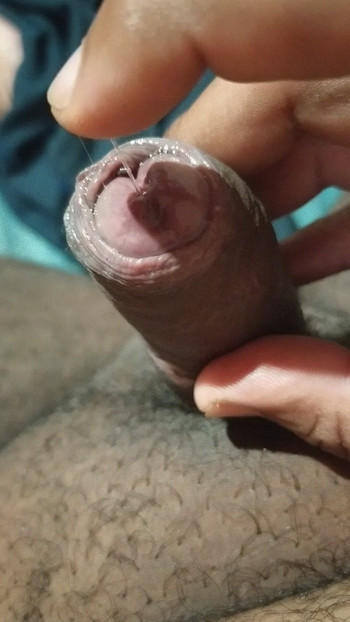 Horny drooling cock