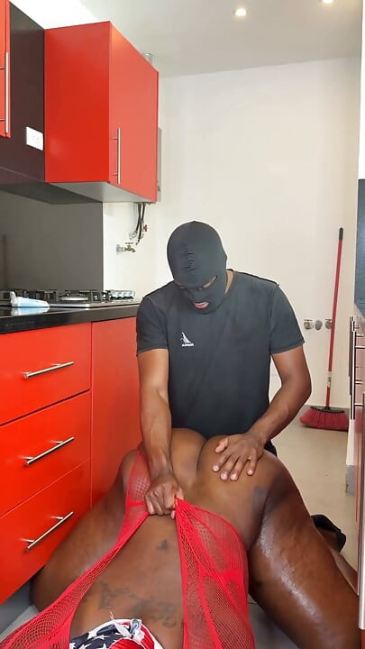 American Black Stepdaddy Gets Bred by Straight Dominican Dick
