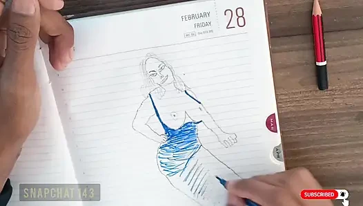 Komal was with the teacher for the exam but her mood changed.