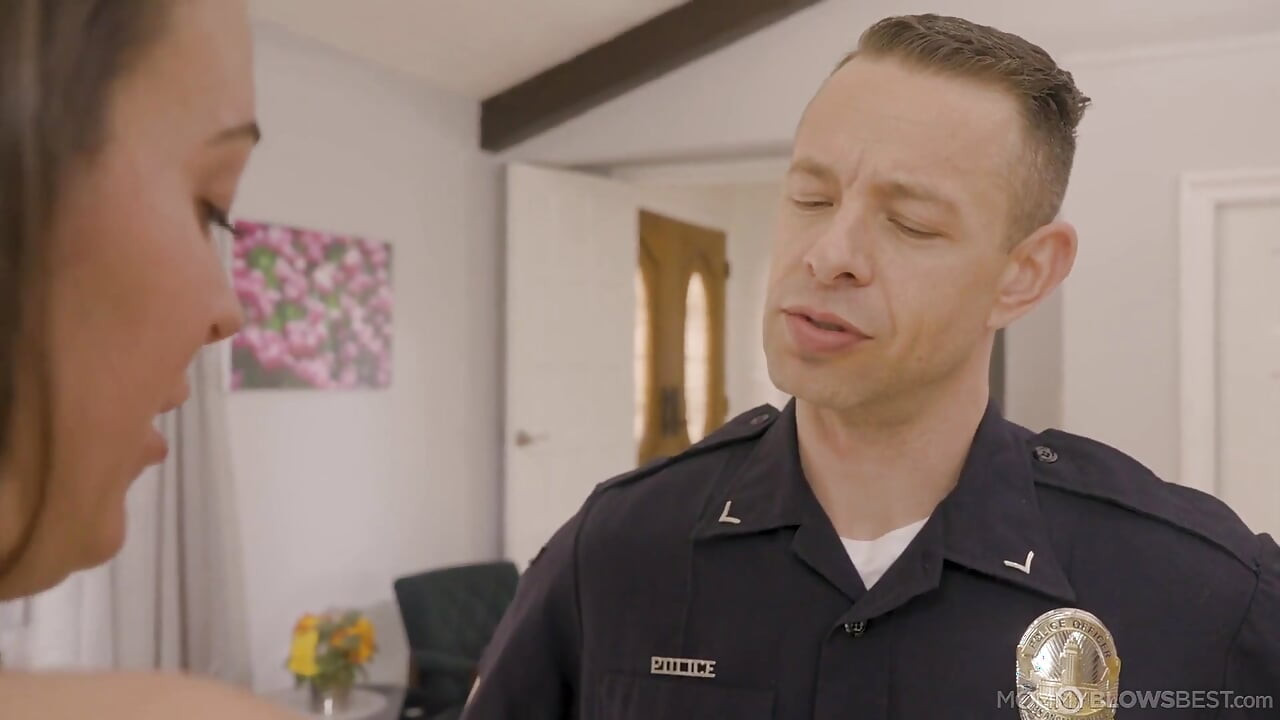 Stepmommy Blows Best - Hot Busty MILF Tittyfucked by the Law's Big Long Dick