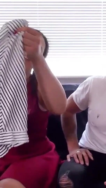 Key moment from "CURVY STEPSISTER KLOE CATCHES BRO WITH HER PANTIES AND LETS HIM FUCK"
