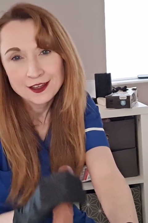 Nurse Clinical Trial Degradation with Rough Hand Job and Pegging Punishment