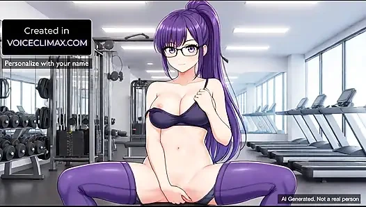 Сексуальная женщина в спортзале унижает вас и смеется над Failed Workouts в спортзале и дает вам женское доминирование, приказы и инструкции по дрочке