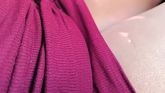 The stepsister gives her perverted stepfather a delicious blowjob in the street