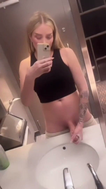 BWC Shemale Jerks and Cums Outdoors - Cadence Caliber Public Stroke Compilation | Clip 1