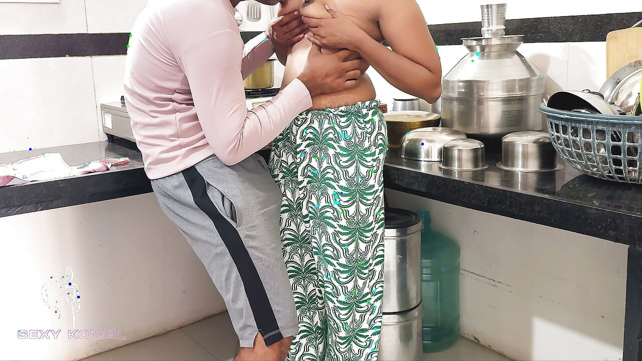 Komal wasn't cooking kitchen food, she was fucked from behind.