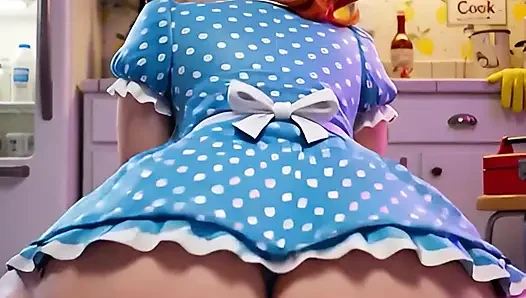 Naughty MILF in the Kitchen