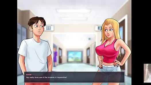 Big boobed slutty schoolgirl and I got stucked in the locker.