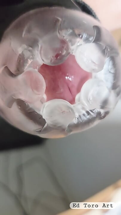 Big Cock cum shot with The Handy