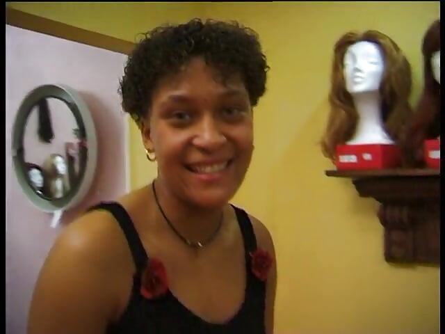 Ebony hottie changing her clothes