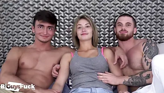 1st Bi-sexual Experience with College Jock