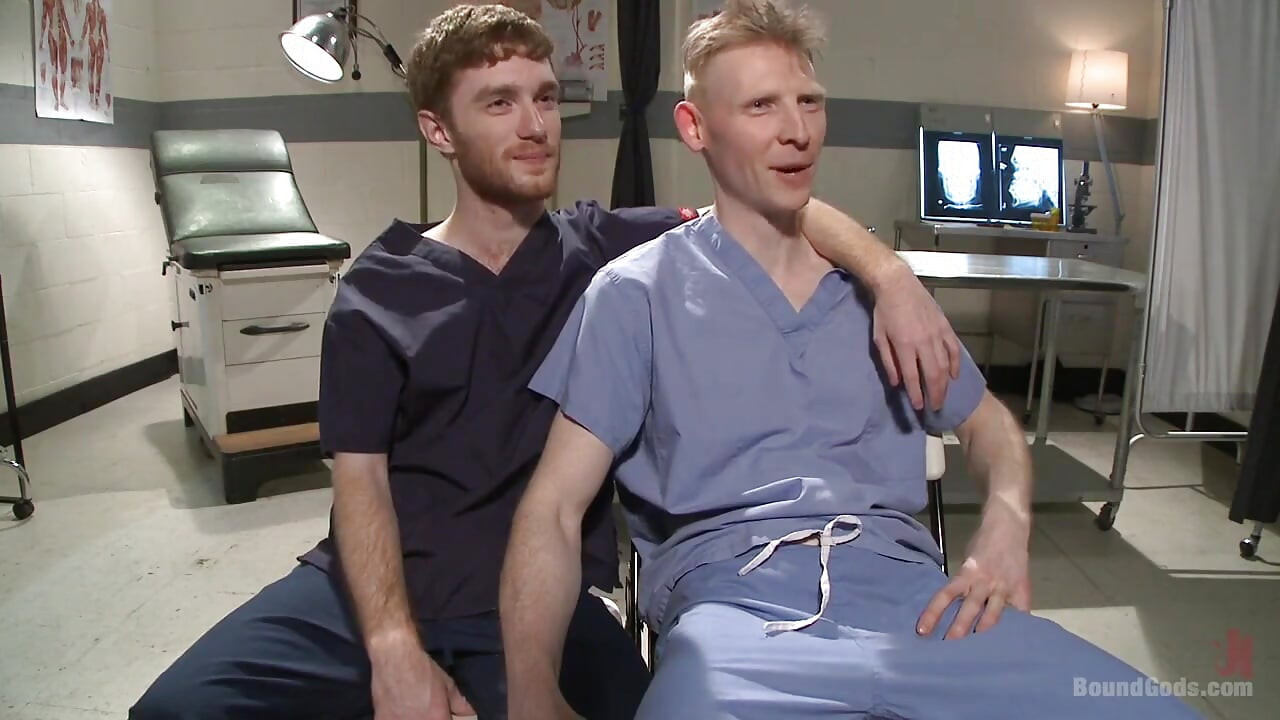 Powerlessly Bound Seamus O'reilly Fisted on the Hospital Night Shift