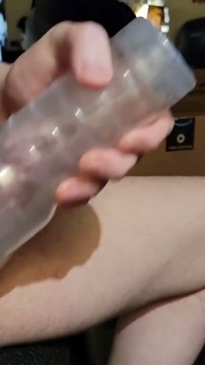 Fucking it like its your mom Stroking with my clear fleshlight | Clip 3