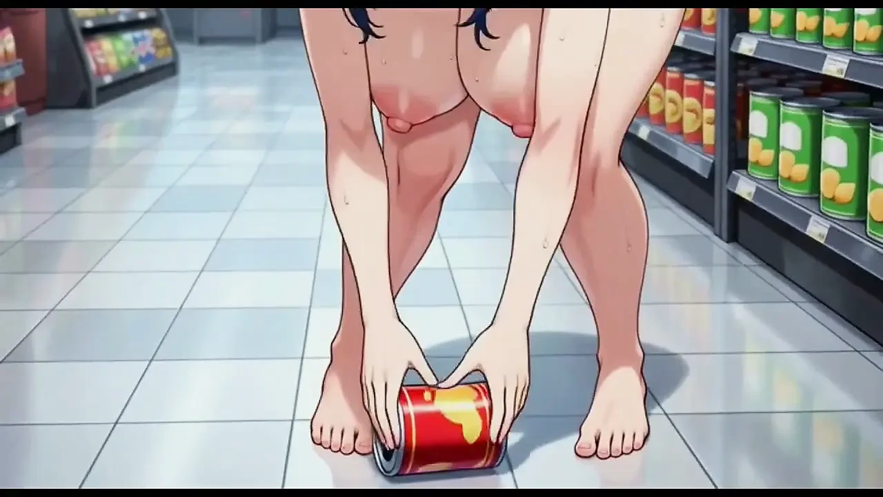 Funny Jokes and Boobs in Supermarket, Ai Animation