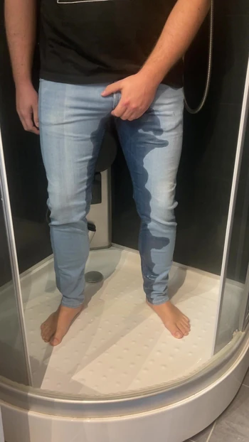 Pissing my pants in shower