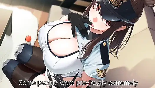 policeman forces a sweet French kiss upon you