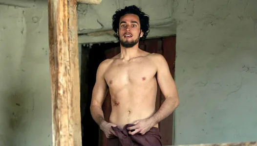 Celebrity actor Adam Bakri shirtless
