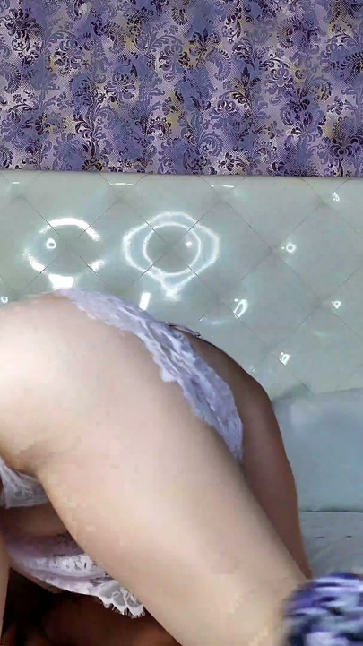 Tall Big Booty Blondie Plays with Black Cock