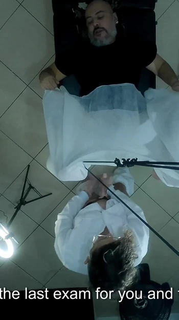 Thrilling moment from "Patient goes to the urologist, gets horny and ends up having his asshole broken."