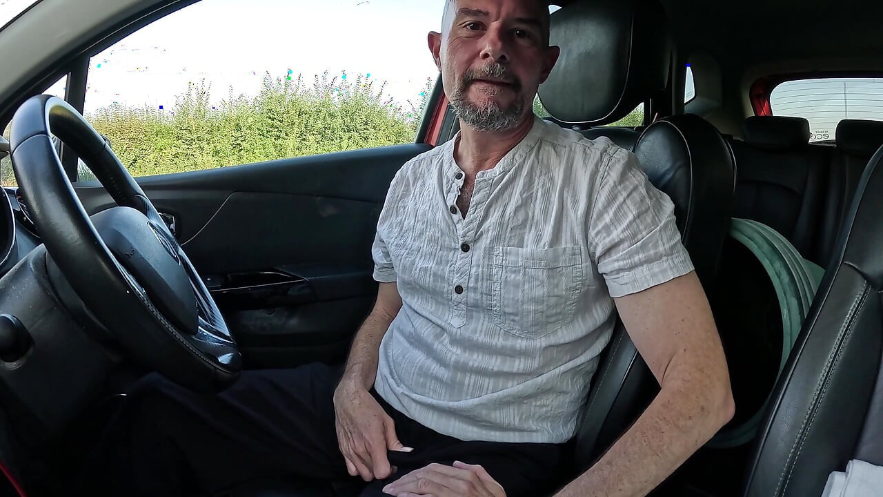 Hot Dilf Talking Dirty, Wanking and Cumming in the Car for Jim - Rockardglans 209
