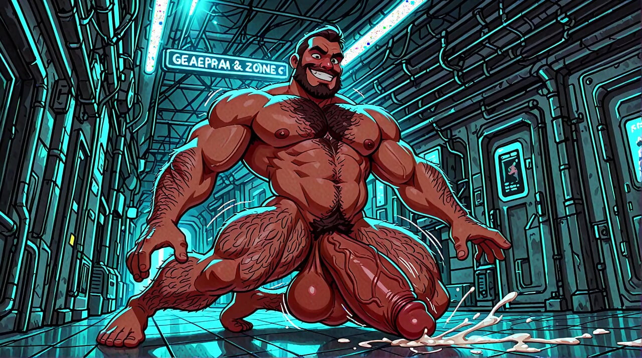 발정난 Ai 남자 누드 커밍