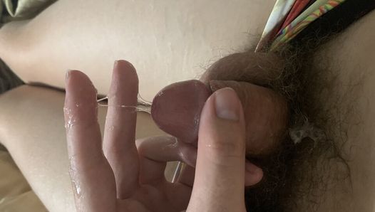 Young Hairy Virgin Cums In Bed