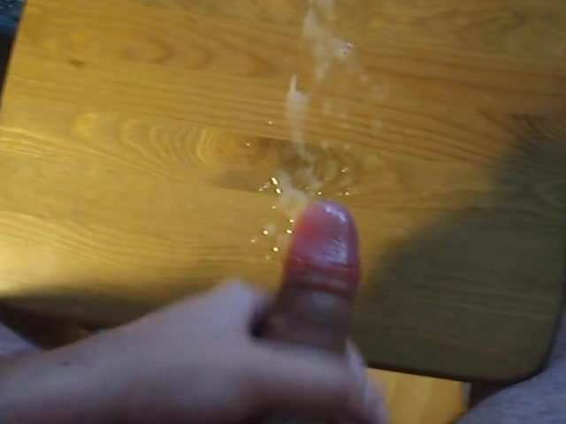 Unloading my pumped cock
