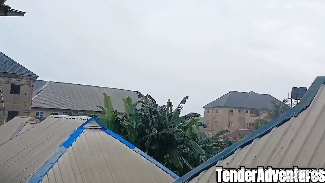 Horny Amateur Couple Rainy Day Creampie