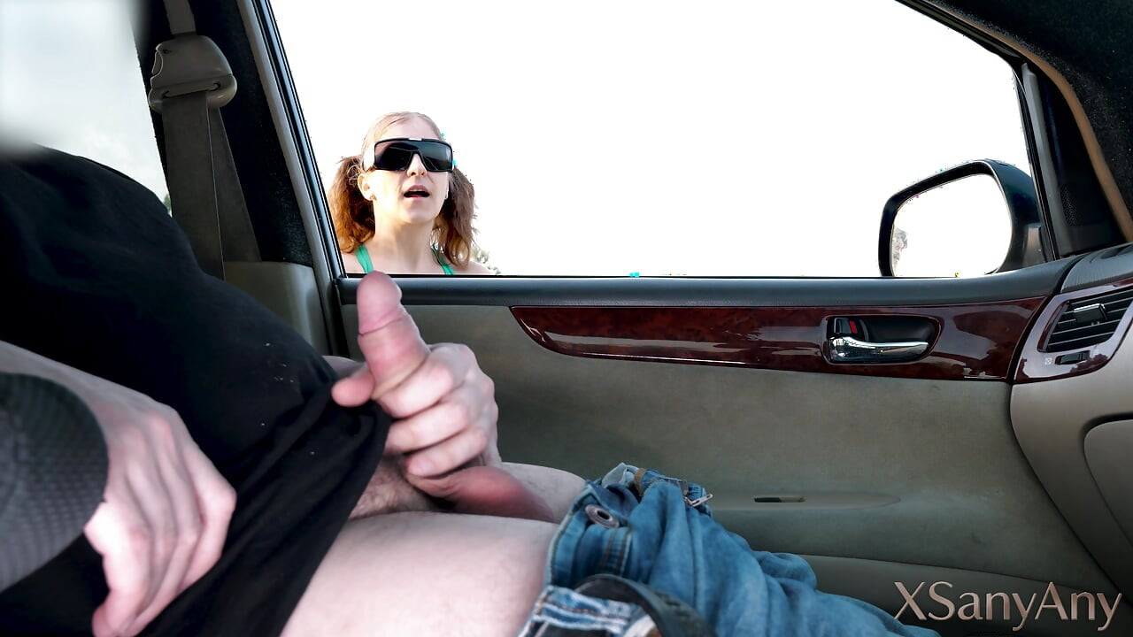 Car Stranger: Cute Pigtails, Insane Blowjob & Cowgirl Action