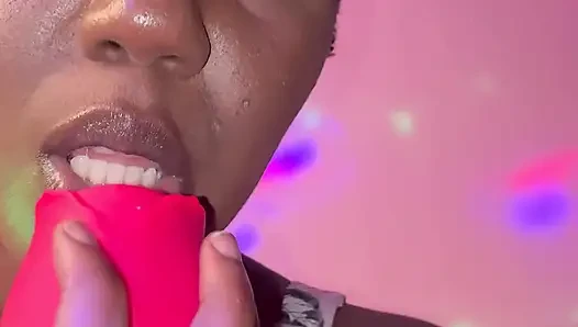 solo black girl, hairy pussy, and sextoys