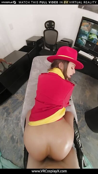 VRCosplayX April Olsen ca Carmen Sandiego a fost întotdeauna o fată rea, dar acum aveți controlul, partea 3