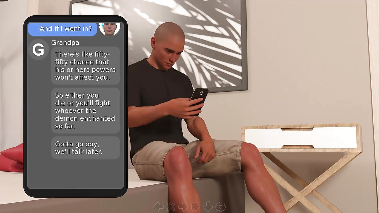 Adored by the Devil #2 - Animated Sex Game - Phone Sexy Times with Muscle Hottie