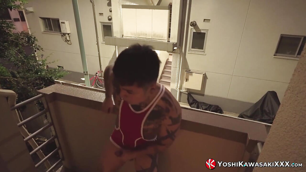 Yoshikawasakixxx - Yoshi Kawasaki Jerks off His Dick in Balcony