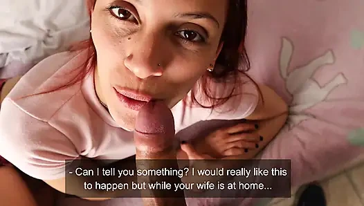 Cute nanny gets her pink pussy fucked by her boss for a raise!