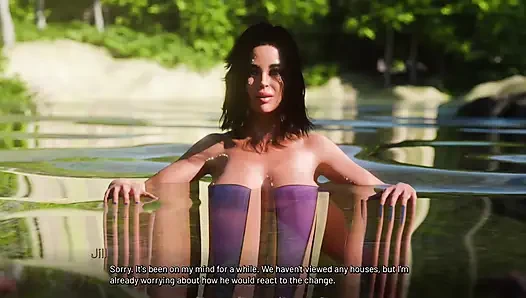 Büyük memeli evli kadınla göl evi gezisi - sex hill - e06