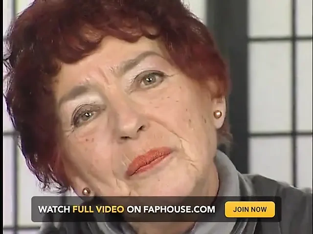 Hairy redhead granny toys her twat at the casting