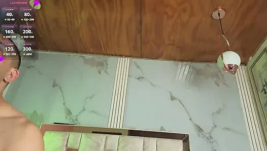 My neighbor thinks I don't see him, so I'm giving him the best show of his life