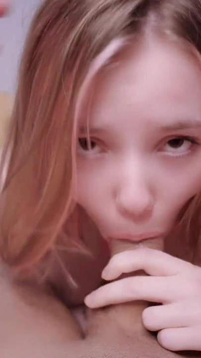 TEEN GIRL shy to suck dick, so I ROUGH fuck her mouth | Clip 1