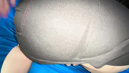 Stepson fucked stepmom with big tits in anal and cum on her big ass