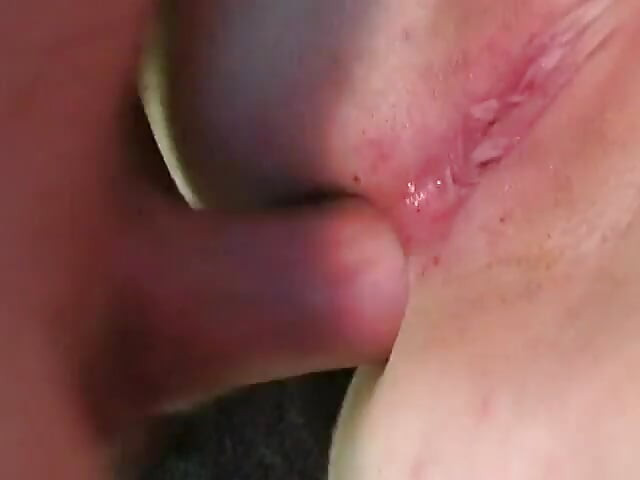 Stud fucks horny young blond with pigtails in anus & cums inside her