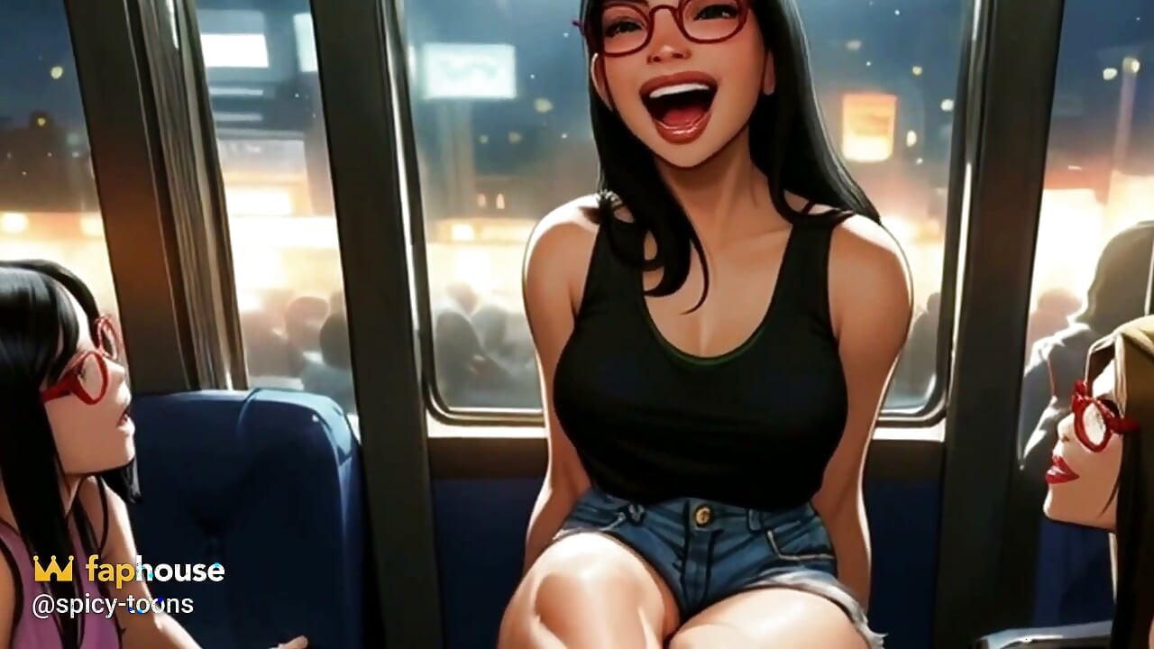 Amigos de Lin ajudam a drenar seu pau no ônibus