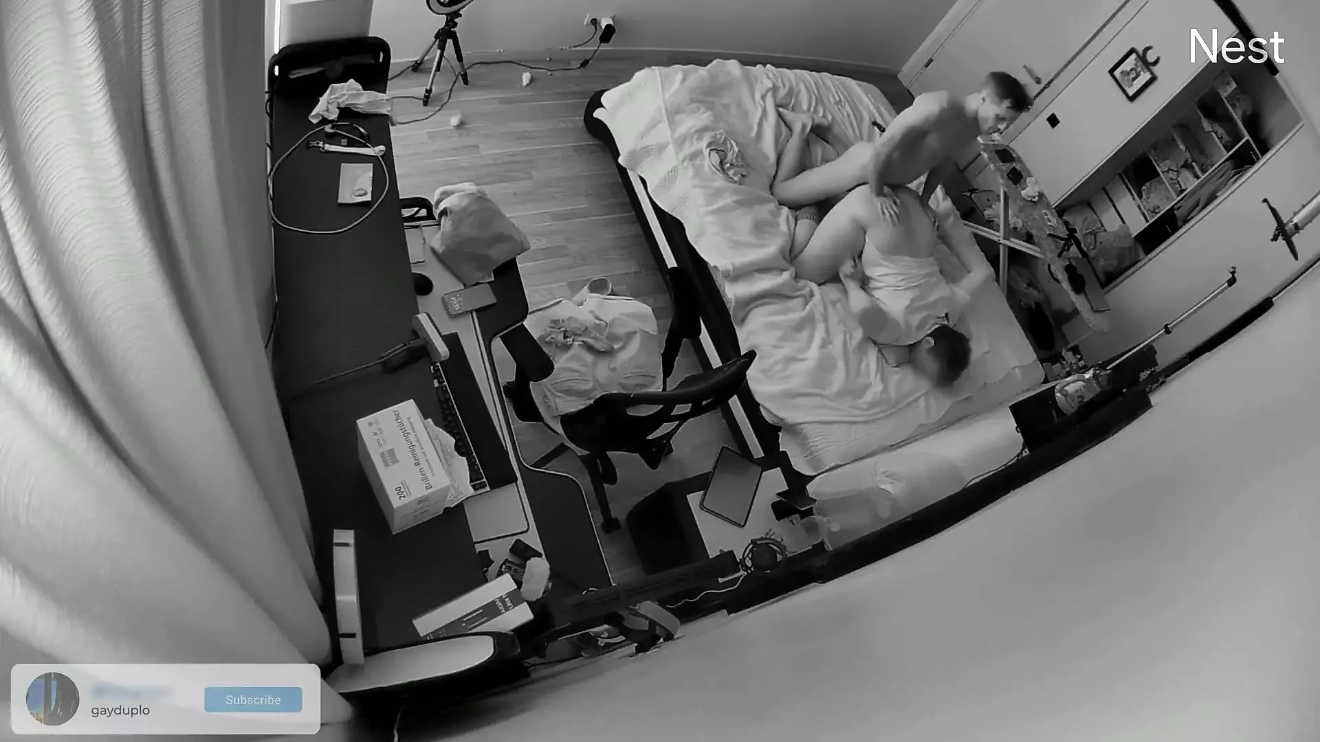 Twink Couple Caught Fucking on Nest Camera Bare with Deep Breeding and Hands Free Cumshot!
