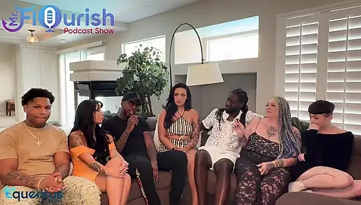 Mrflourish Podcast am Morgen danach in Vegas 8 ppl vor dem Filmen von Episode für ihre komplizierten