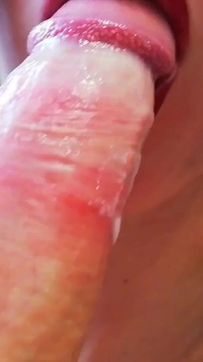 Incredibly sloppy blowjob with cum in mouth close-up | Clip 2
