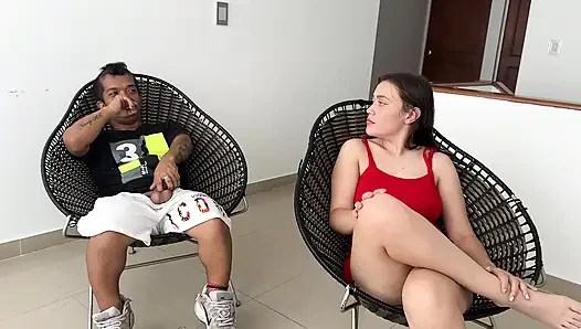 I Showed Him Videos Fucking My Girlfriend... in the Movie She Caught Me Masturbating and Insinuated Herself to Fuck Her Anyway