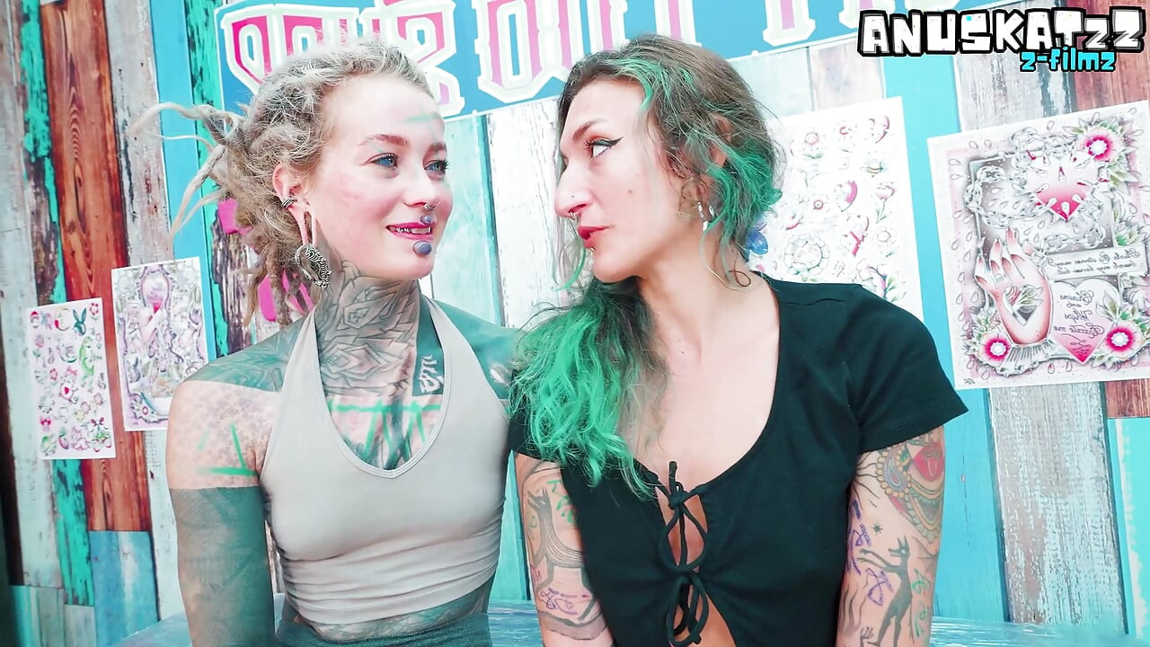 Tattoo Threesome Gone Wild Heavily Inked Artist Pounds Friend's Ass Mid Ink & Cums on Fresh Tattoo