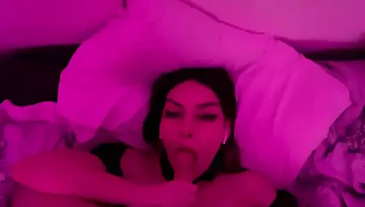 Real Couple Intimate Moment Under Red Lights