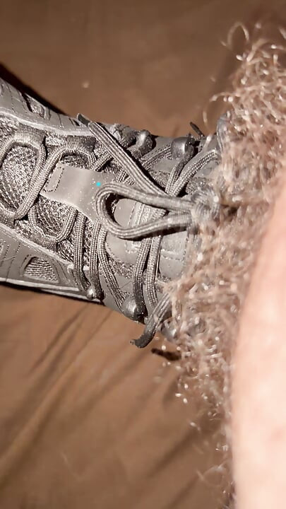 Cumshot on my boot