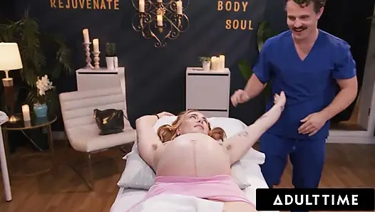 ADULT TIME - Pregnant Lesbian Siri Dahl Craves A Dick! Almost Caught Cheating By Her Wife Codi Vore